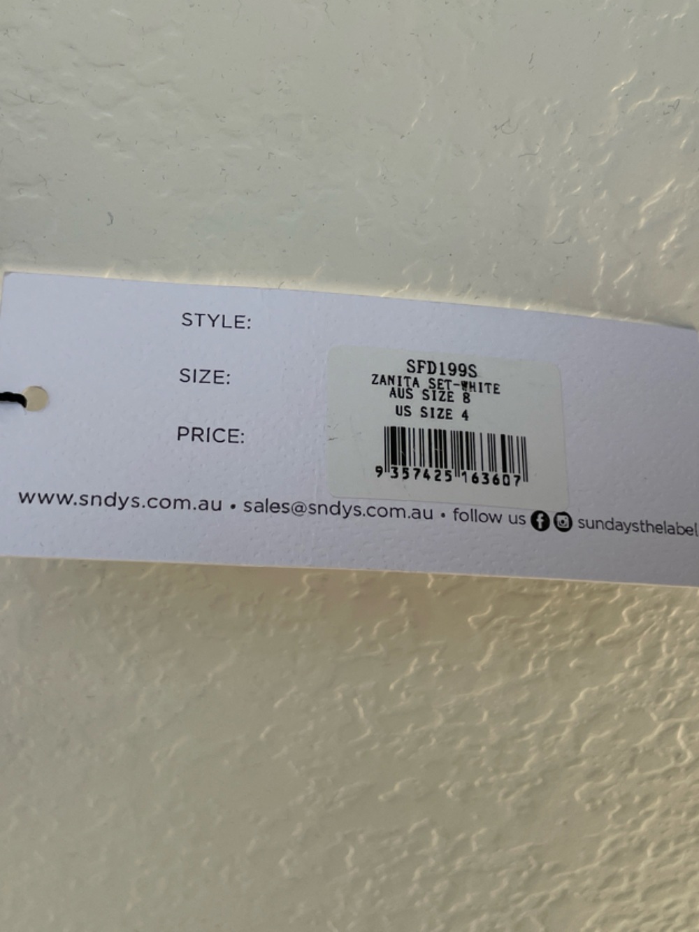 NWT SNDYS Zanita White Crop Top Tank | 4 - Picture 4 of 15